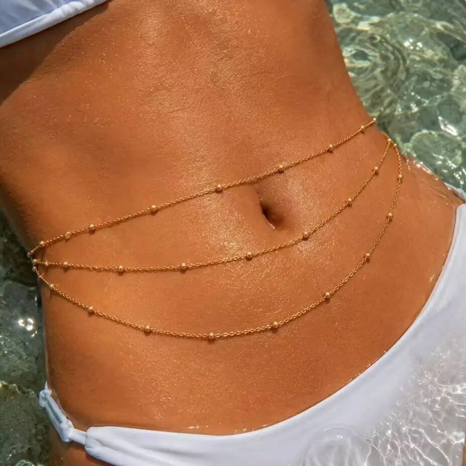 Body Jewelry Waterproof - IngeSight.Z Fashion Boho Sexy Multi-Layer Beaded