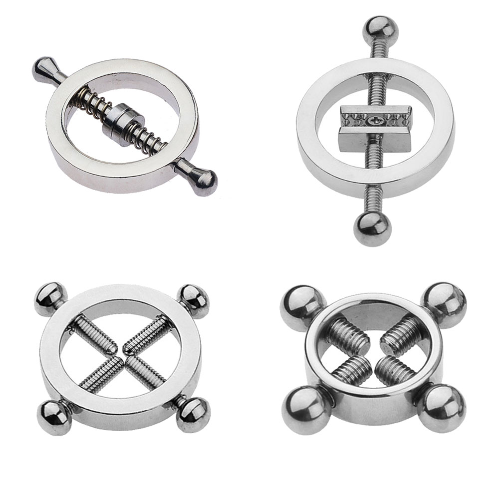 Body Jewelry Barbell - Funny Nipple Rings Stainless Steel Clip