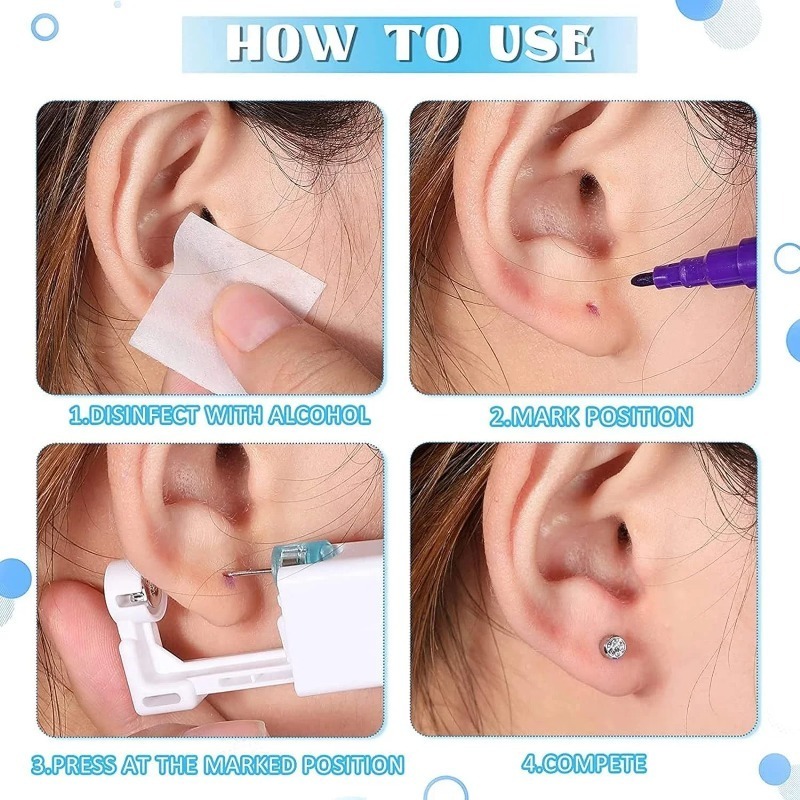 1/50pcs Ear Piercing Gun Dispo - Body Jewelry Factory ulasan dan harga