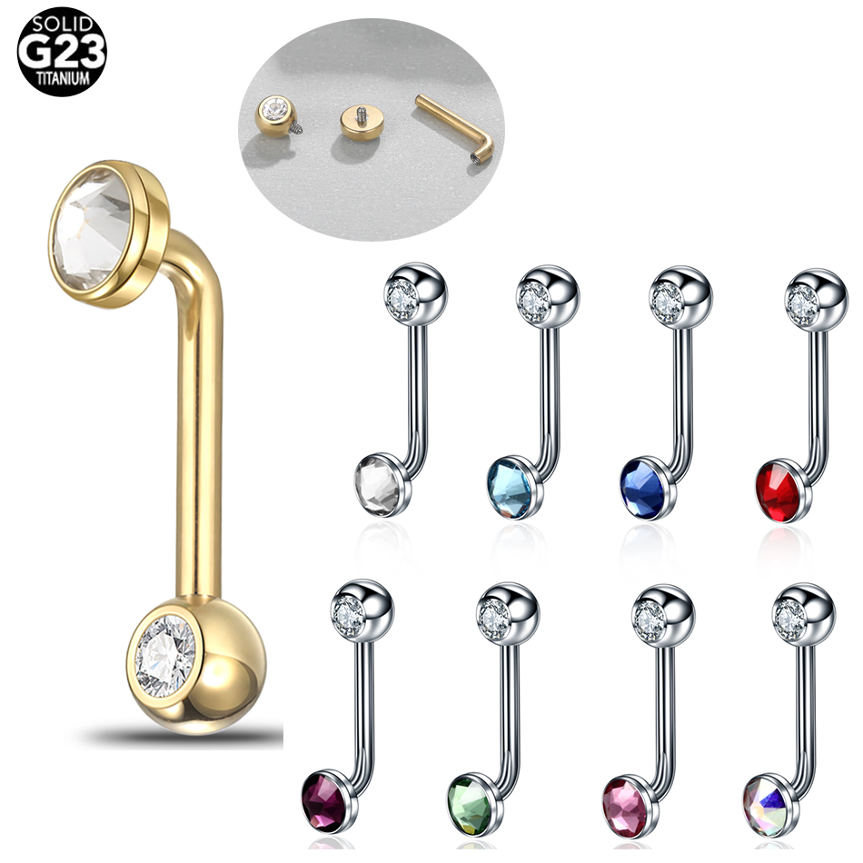 1PC Implant Grade Titanium Chr - Body Jewelry Vch ulasan dan harga