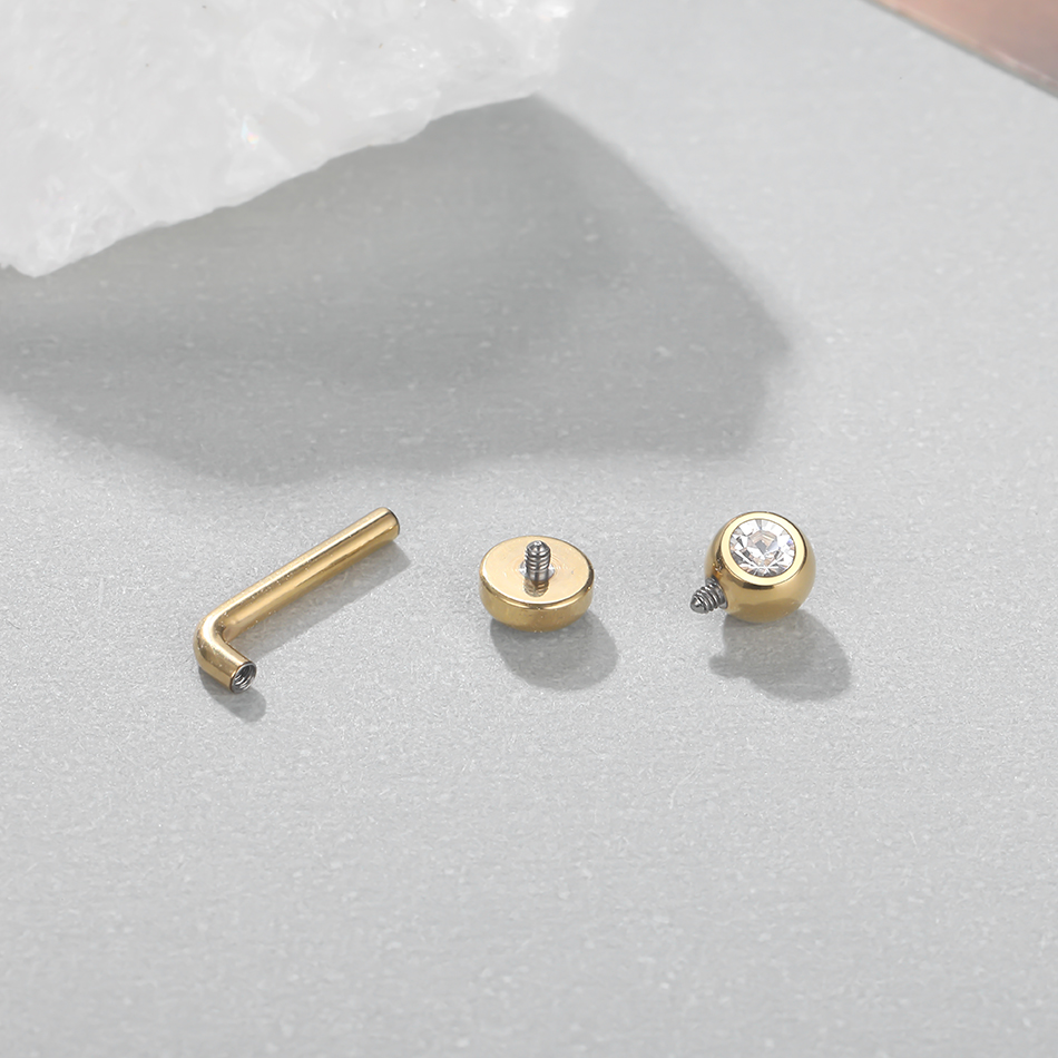 1PC Implant Grade Titanium Chr - Body Jewelry Vch ulasan dan harga