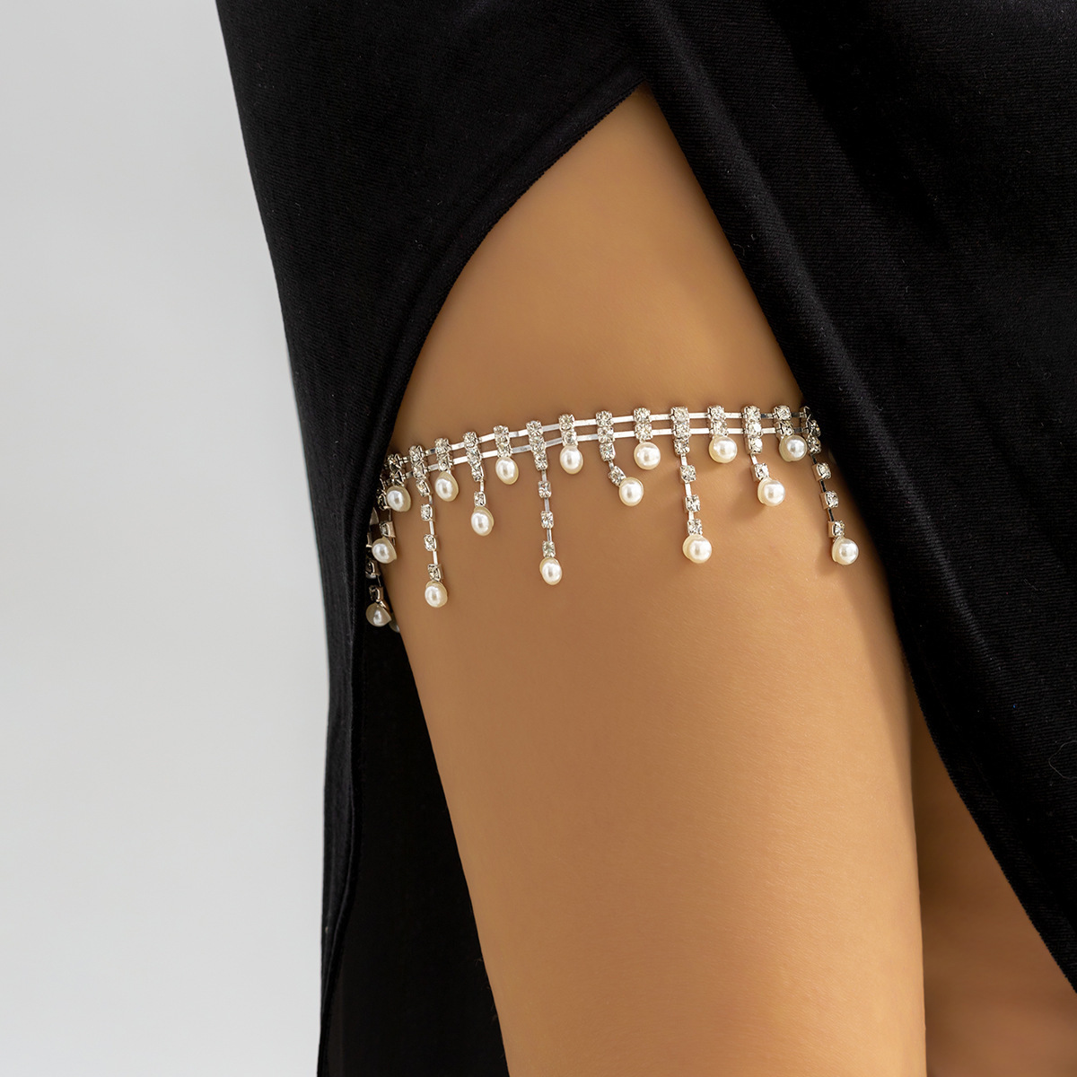 Beaded Pearl Leg Chain for Wom - Body Jewelry Leg Chain ulasan dan harga