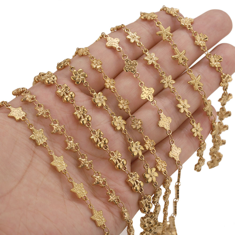 1Meter Stainless Steel Flower  - Body Jewelry In Bulk ulasan dan harga