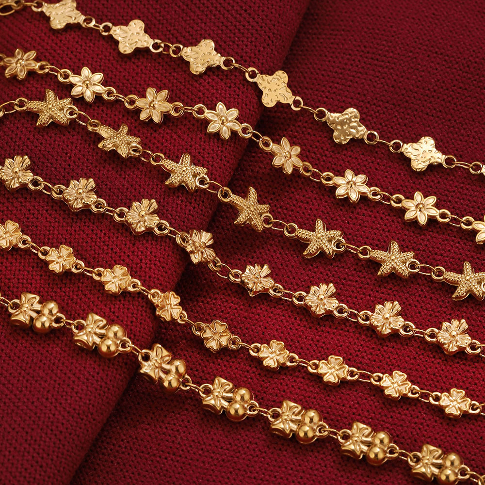 1Meter Stainless Steel Flower  - Body Jewelry In Bulk ulasan dan harga