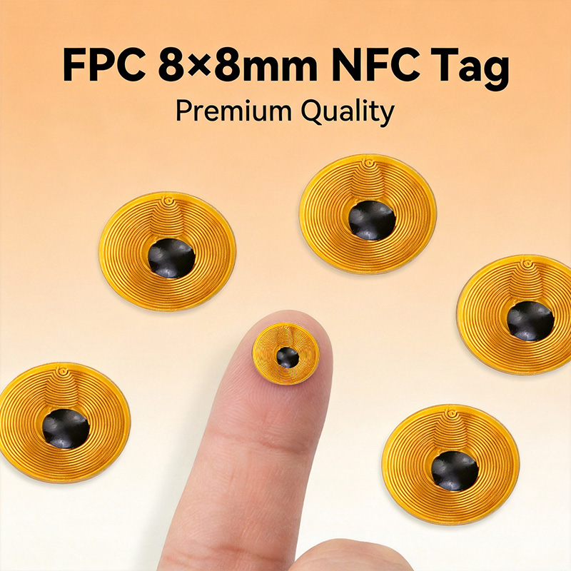 8mm Round FPC NFC Tag NTAG213  - Body Jewelry Websites ulasan dan harga
