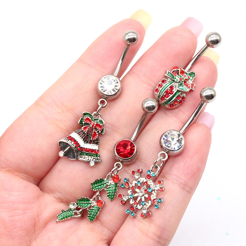 Christmas Series Navel Ring Fo - Body Jewelry Factory ulasan dan harga