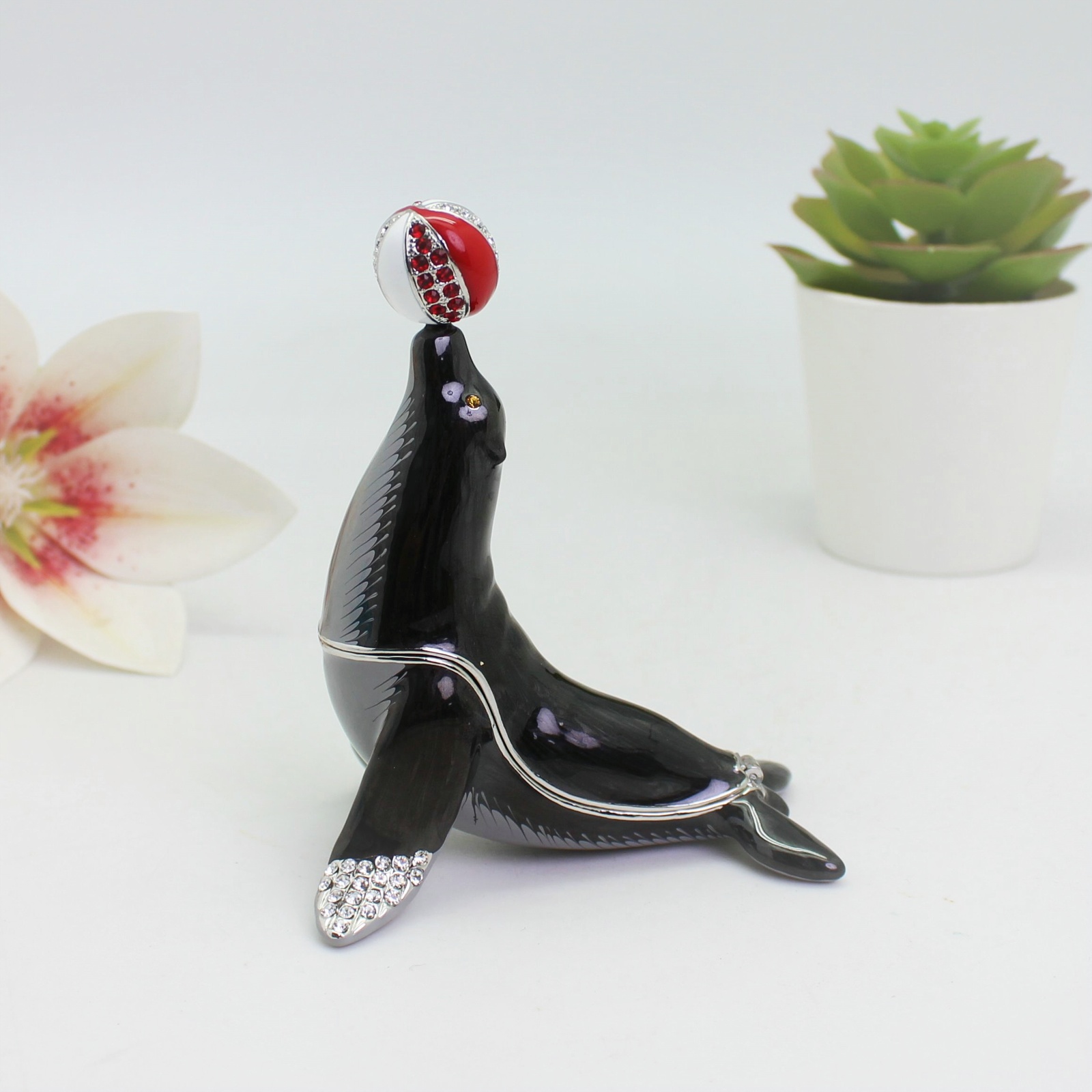 SHINNYGIFTS Sea Lion Enamel Tr - Body Jewelry Websites ulasan dan harga