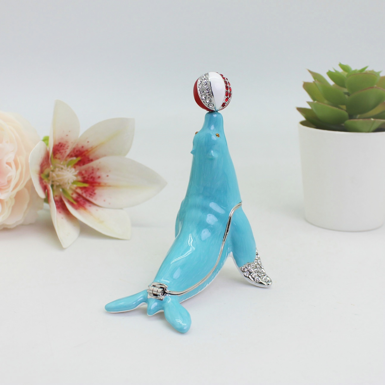 SHINNYGIFTS Sea Lion Enamel Tr - Body Jewelry Websites ulasan dan harga