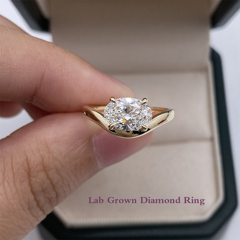 1.00ct DEF/VS Oval Cut HPHT CV - Body Jewelry Vch ulasan dan harga