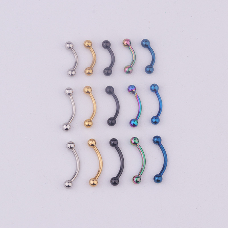 5pcs/lot 16G 316L Stainless St - Body Jewelry Barbell ulasan dan harga