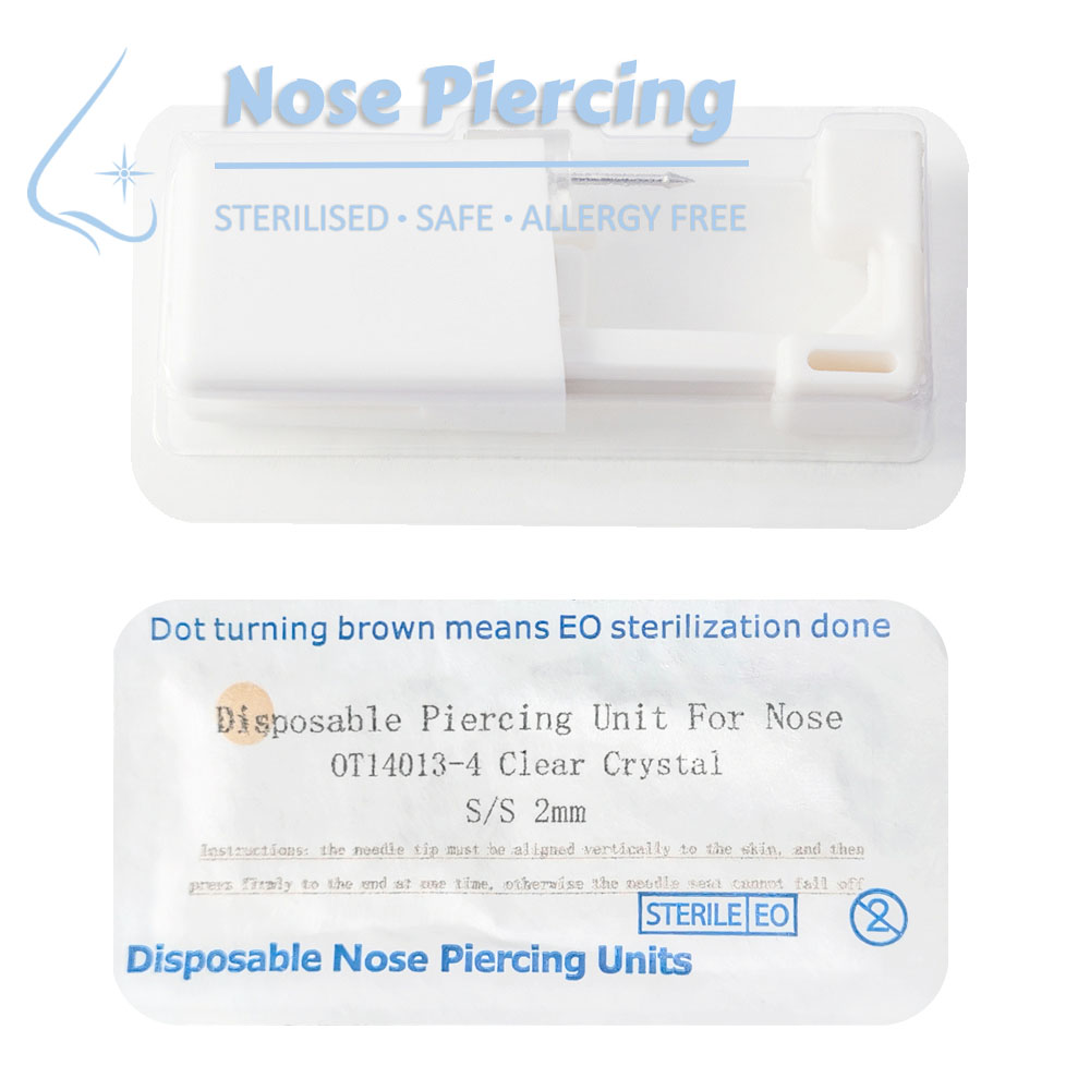 6/12Pcs Disposable Self Nose P - Body Jewelry Factory ulasan dan harga