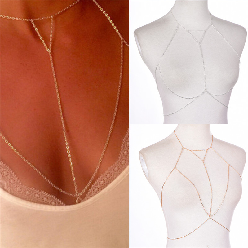 Gold Silver Fashion Link Chain - Body Jewelry Helix ulasan dan harga