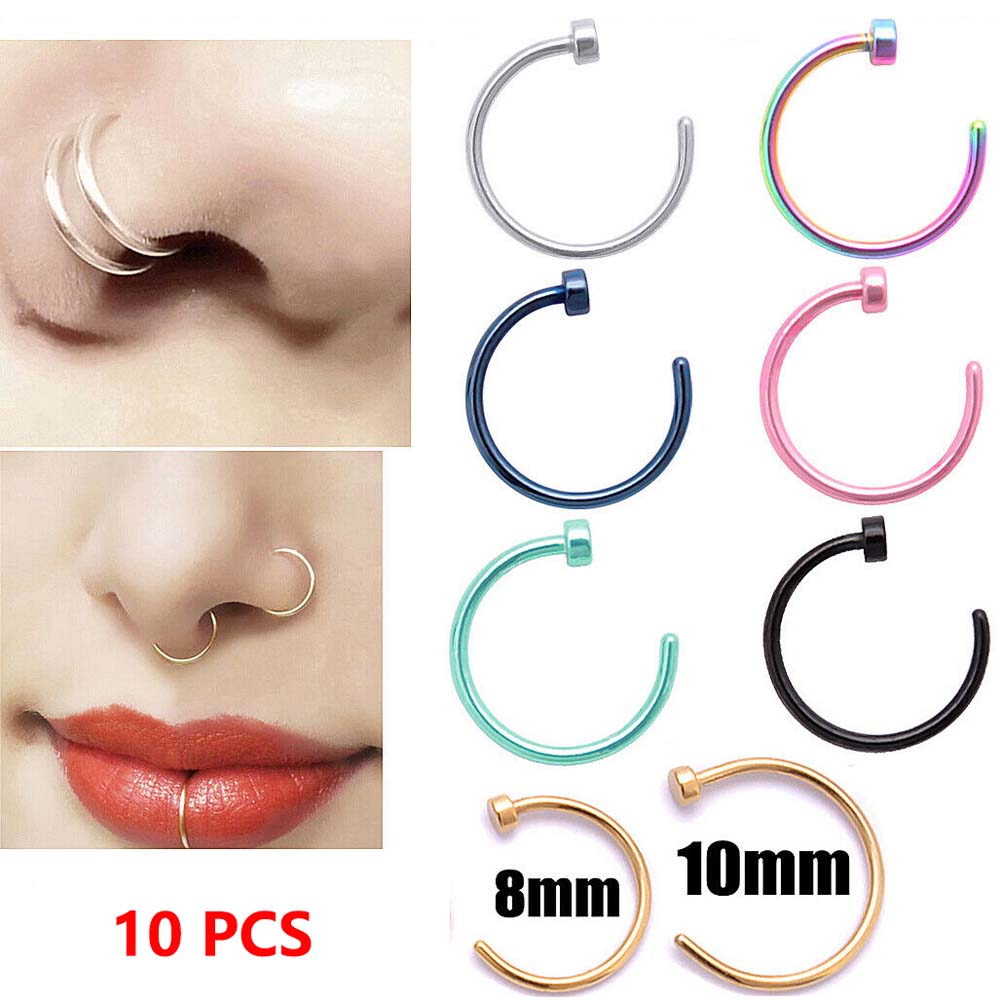 10 Pcs Simple Ear Ring Sale Su - Body Jewelry On Sale ulasan dan harga