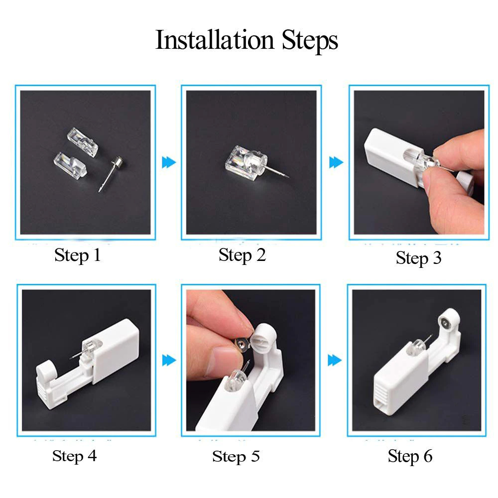 1-20Pcs/set Ear Piercing Gun D - Body Jewelry Factory ulasan dan harga