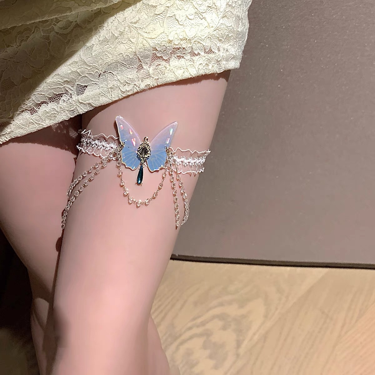 Fashionable Butterfly Pattern  - Body Jewelry Leg Chain ulasan dan harga