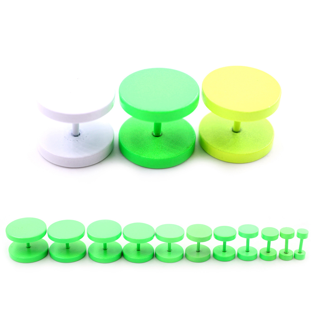 2pcs 3-14mm Baking Paint Stain - Body Jewelry Barbell ulasan dan harga