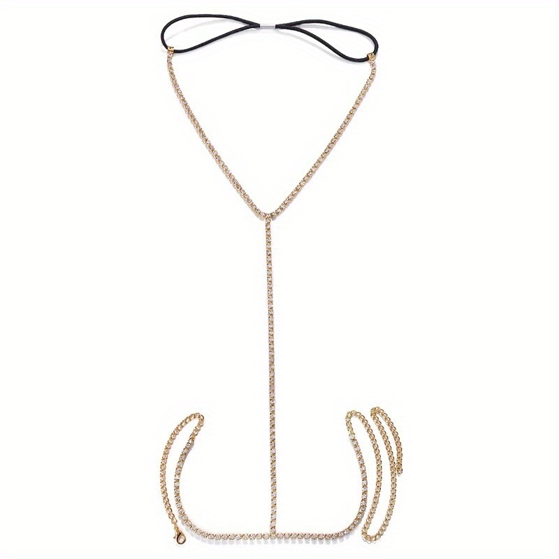 1 piece of sparkling rhineston - Body Jewelry Leg Chain ulasan dan harga