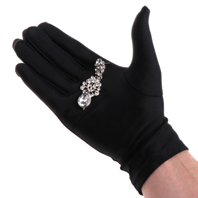 Black Cotton Gloves Jewelry Gl - Body Jewelry Websites ulasan dan harga