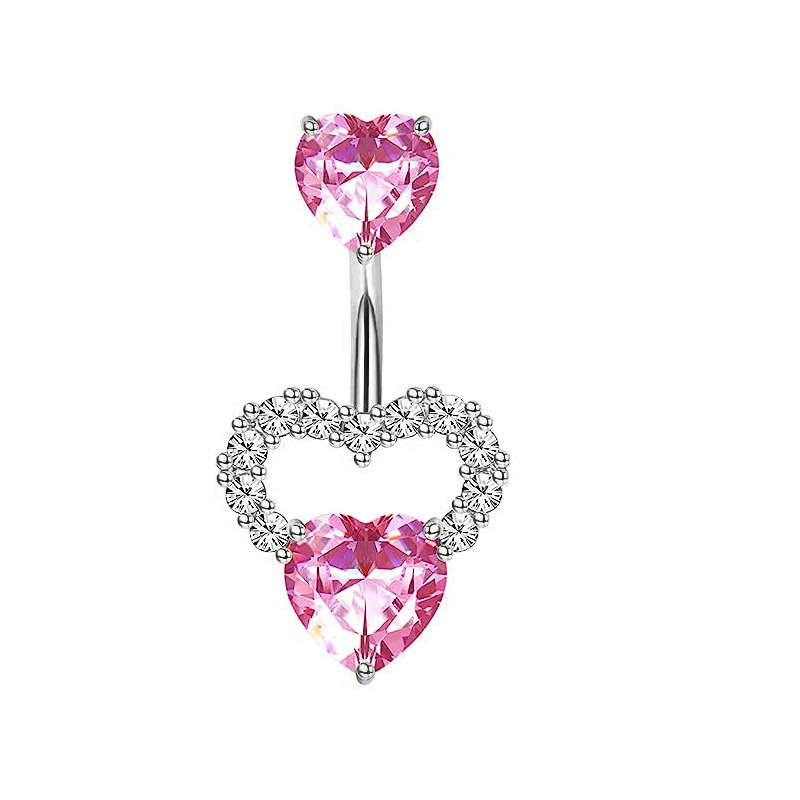 1PCS Pink Crown Belly Button R - Body Jewelry Barbell ulasan dan harga