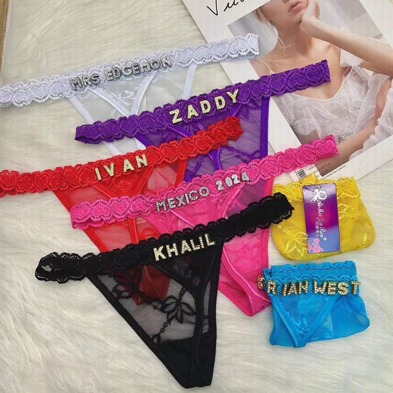 Custom Thongs with Name for Bo - Body Jewelry Names ulasan dan harga