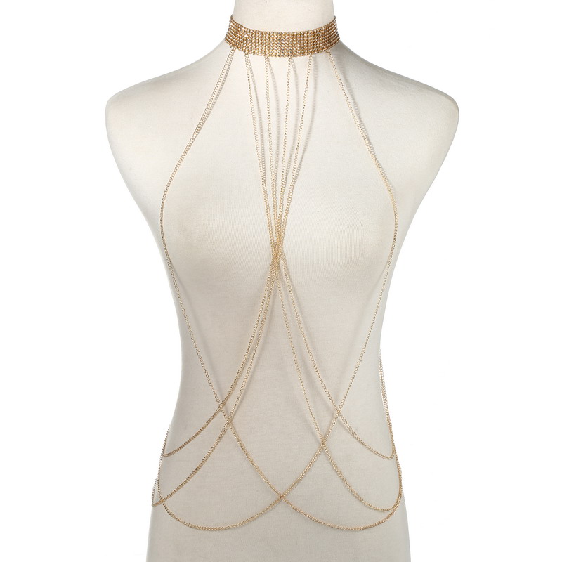 Gold Color Body Chain Women  R - Body Chain Jewelry ulasan dan harga