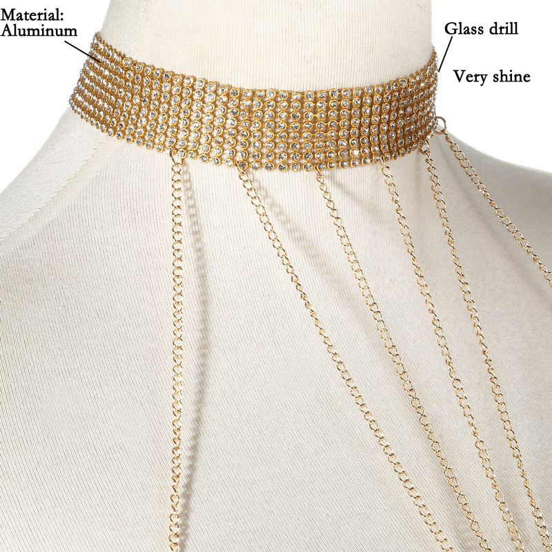 Gold Color Body Chain Women  R - Body Chain Jewelry ulasan dan harga