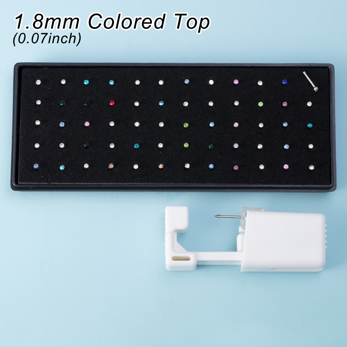 61PCS Nose Piercing Kit Includ - Body Jewelry Factory ulasan dan harga