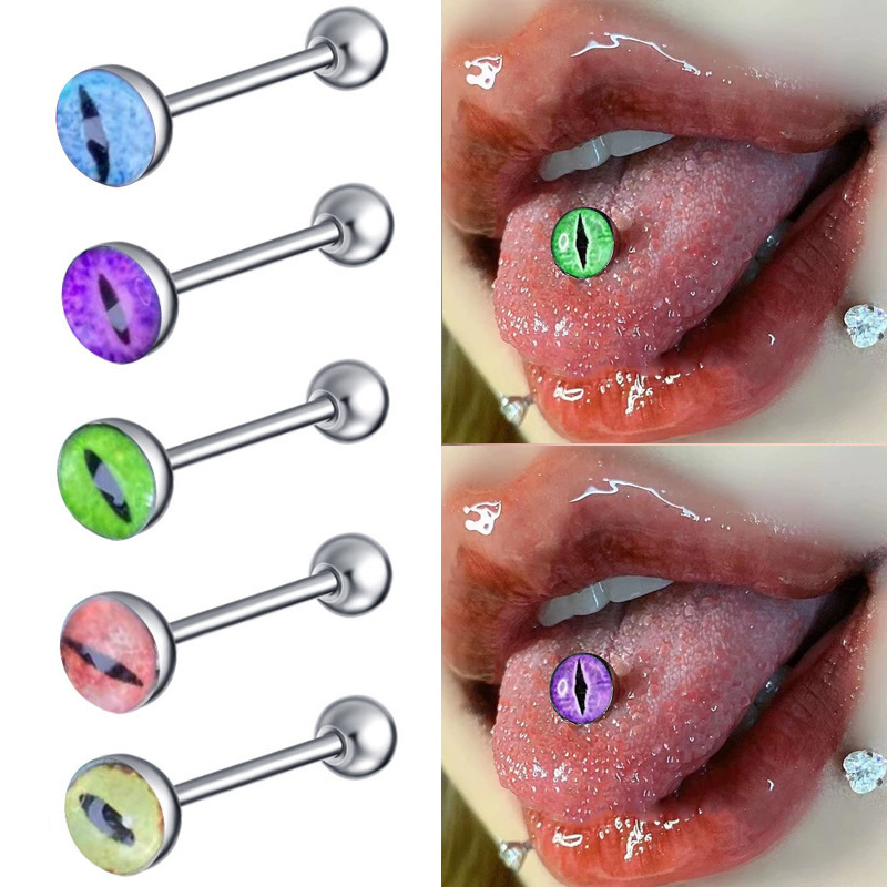 14G Glow in the Dark Dragon Ey - Body Jewelry Barbell ulasan dan harga