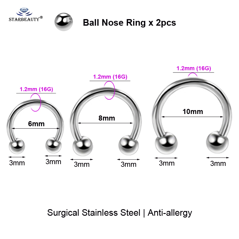 2pcs Multipurpose BCR Face Pie - Body Jewelry Vch ulasan dan harga