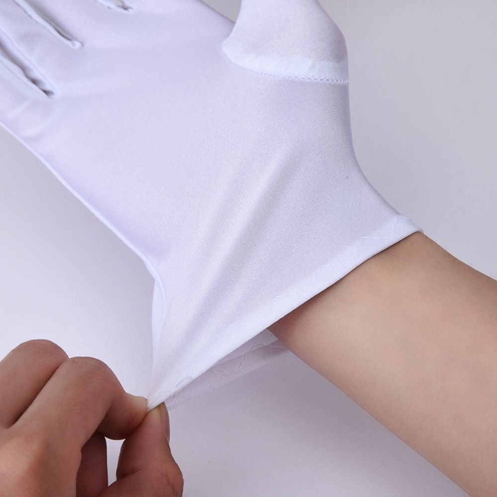 Soft White Cotton Gloves Thin  - Body Jewelry Websites ulasan dan harga