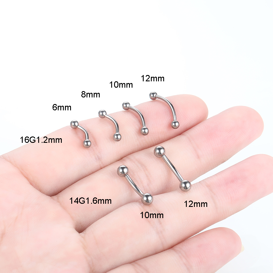 10Pcs/lot G23 Titanium Eyebrow - Body Jewelry Barbell ulasan dan harga