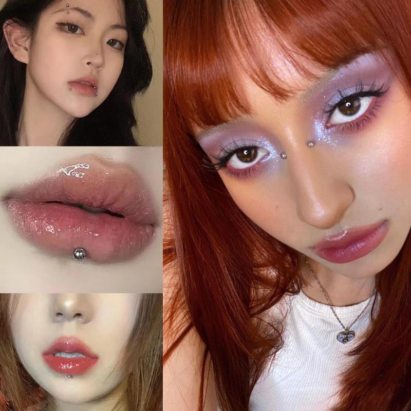 321pcs Non Piercing Lip Studs  - Body Jewelry Waterproof ulasan dan harga
