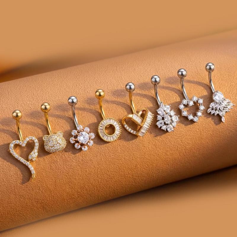Butterfly Flower Belly Button  - Body Jewelry Barbell ulasan dan harga