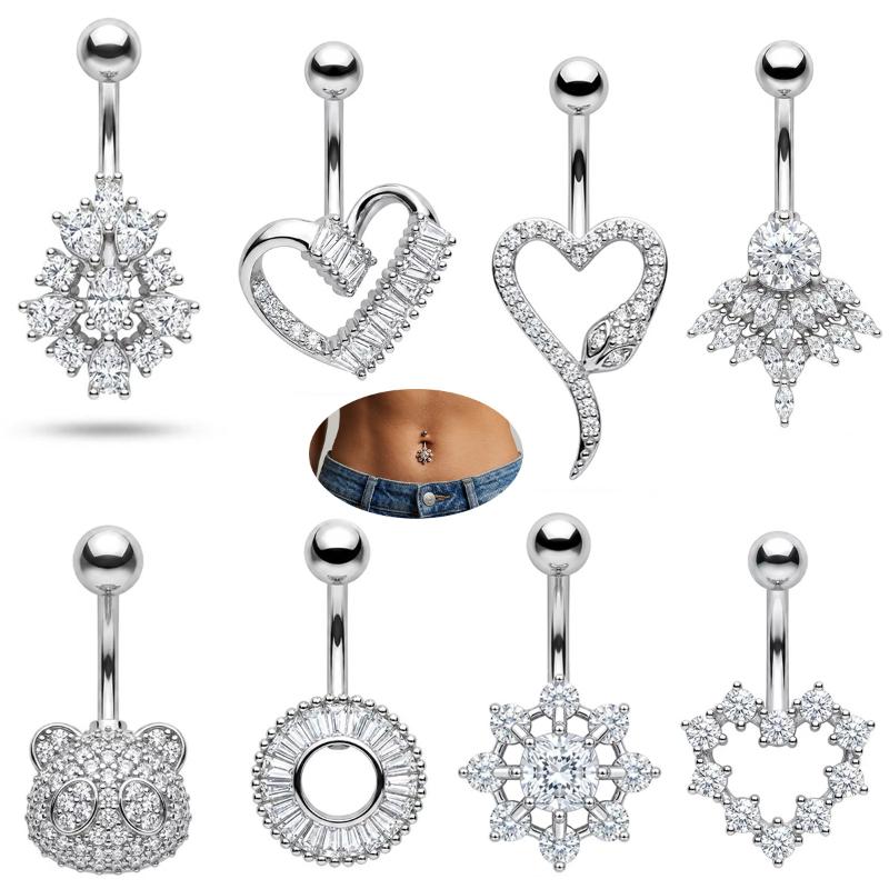 Butterfly Flower Belly Button  - Body Jewelry Barbell ulasan dan harga