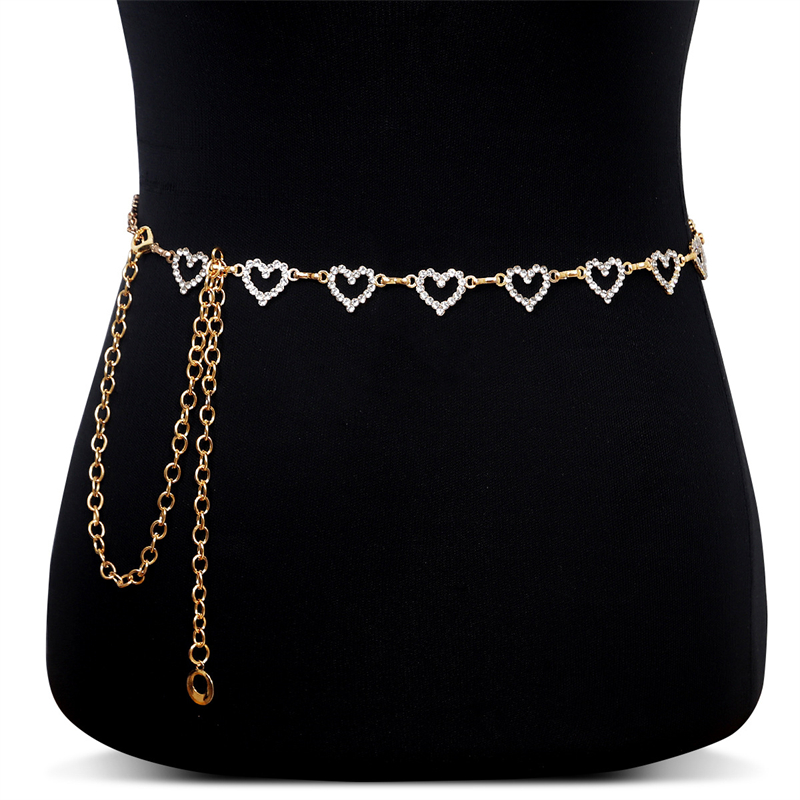 Fashion Rhinestone Heart Waist - Body Jewelry In Bulk ulasan dan harga
