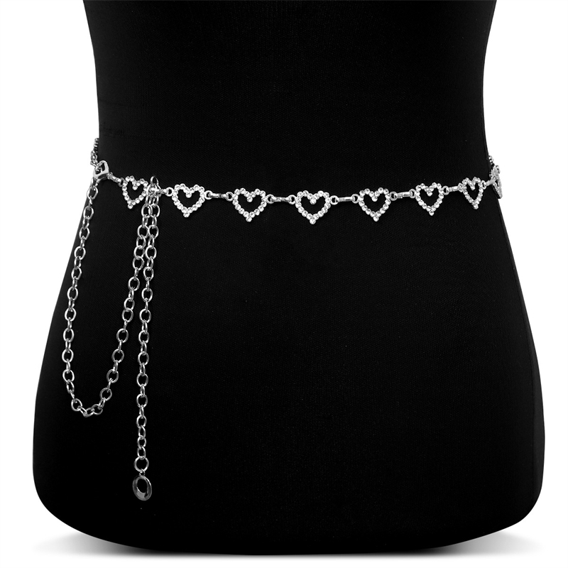 Fashion Rhinestone Heart Waist - Body Jewelry In Bulk ulasan dan harga