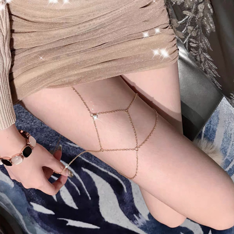Bikini Chain Nightclub Diamond - Body Jewelry Leg Chain ulasan dan harga