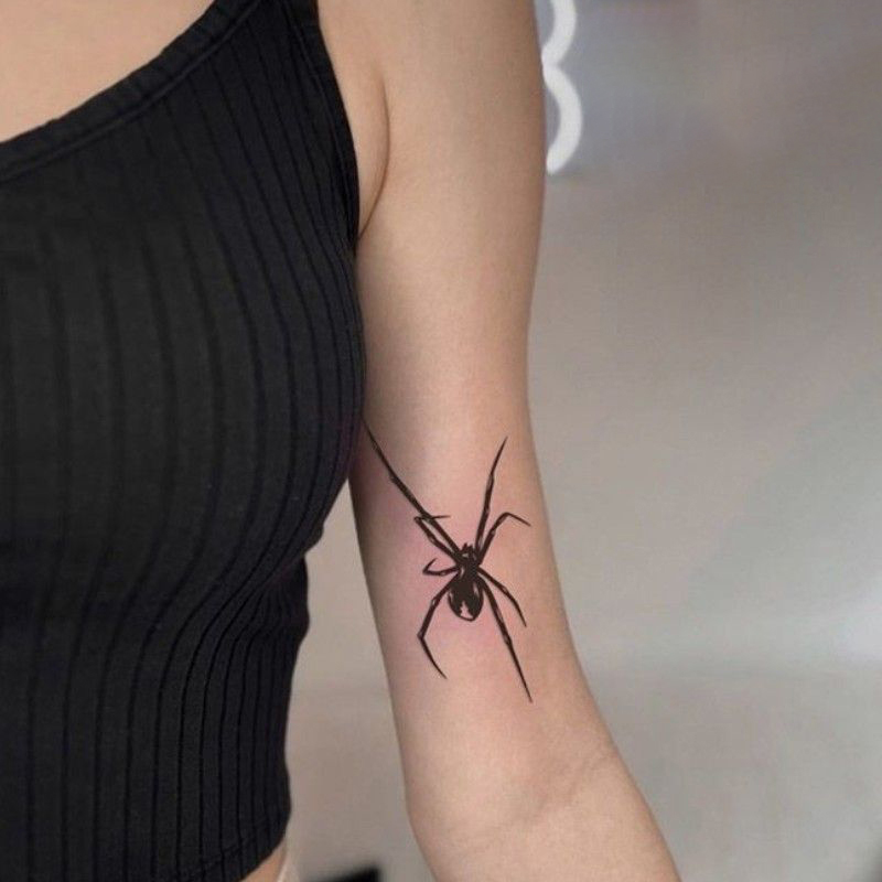 1 Sheet Spider Waterproof Temp - Body Jewelry Waterproof ulasan dan harga