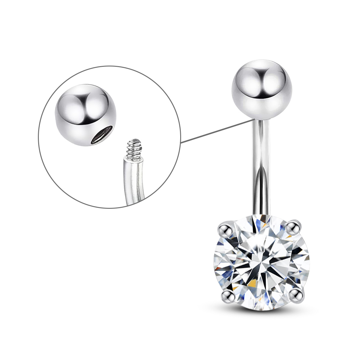 Szjinao 0.3ct To 3ct Moissanit - Body Jewelry On Sale ulasan dan harga