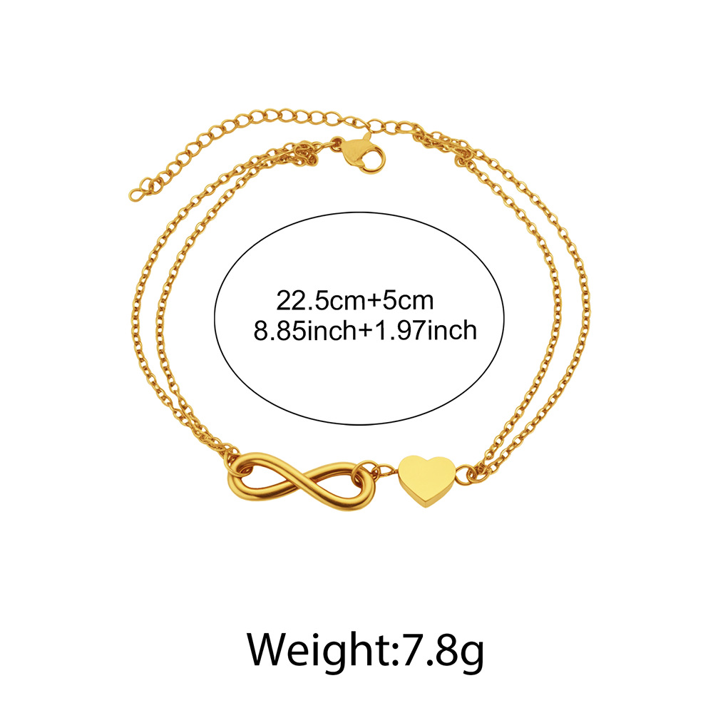 Stainless Steel Infinity Love  - Body Jewelry Leg Chain ulasan dan harga