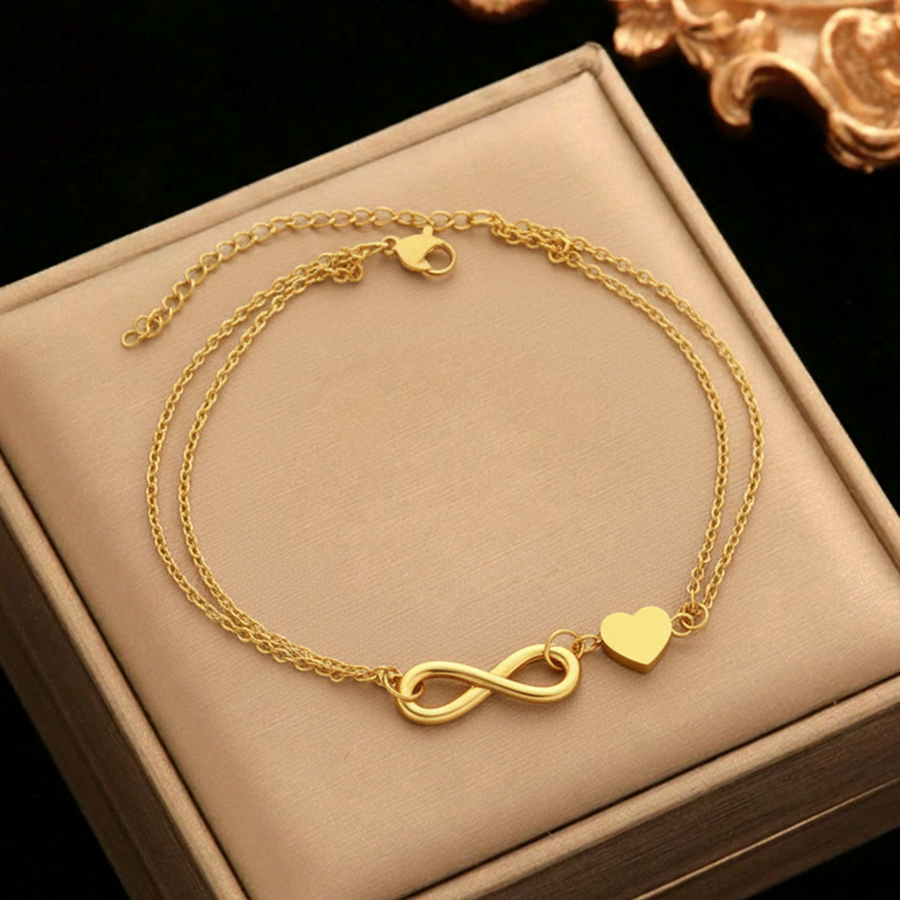 Stainless Steel Infinity Love  - Body Jewelry Leg Chain ulasan dan harga