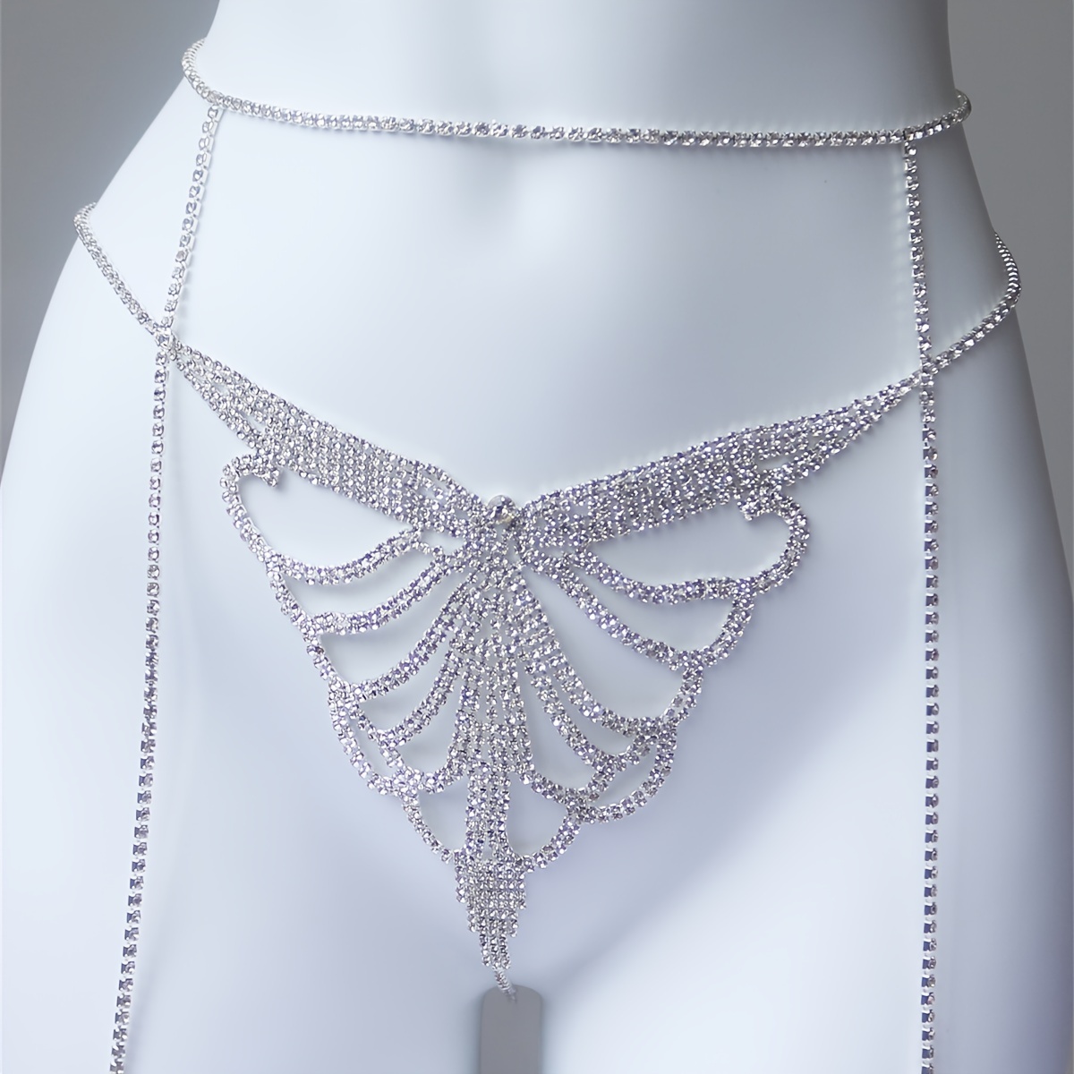 Multi layer rhinestone sparkli - Body Chain Jewelry ulasan dan harga