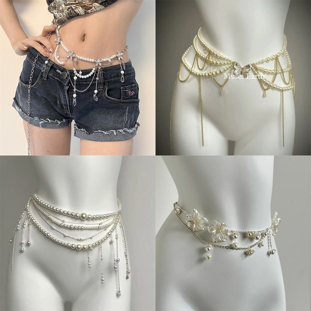 Fashion Elegant Pearl Waist Ch - Body Jewelry Helix ulasan dan harga