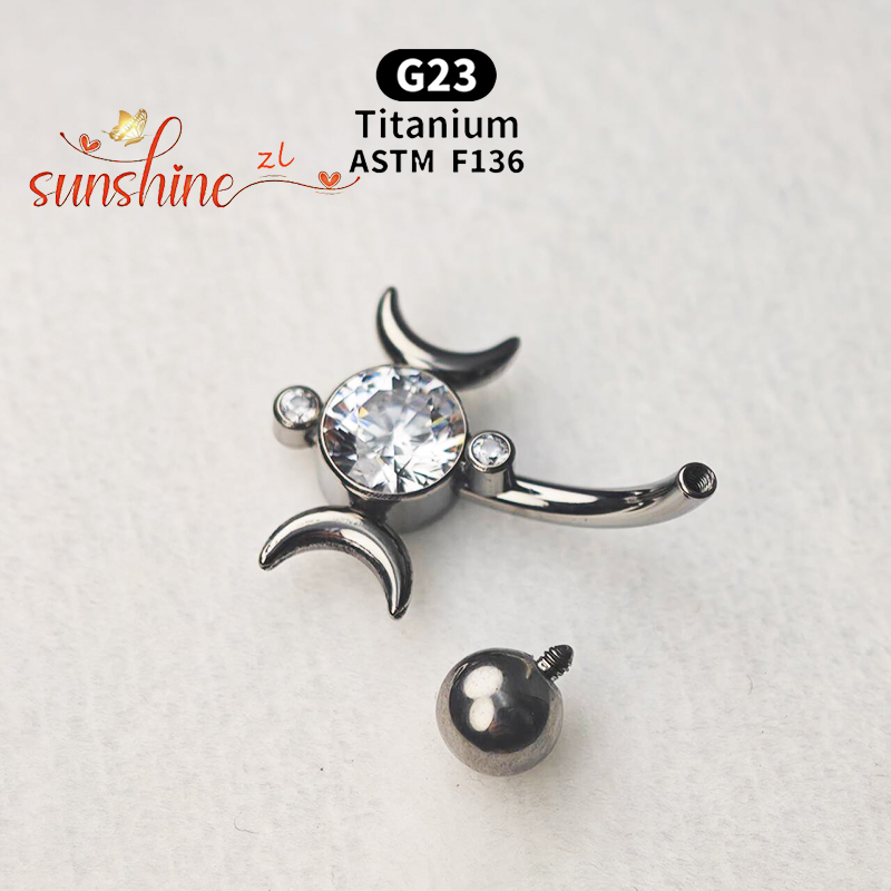 1PCS G23 Titanium VCH Piercing - Body Jewelry Vch ulasan dan harga