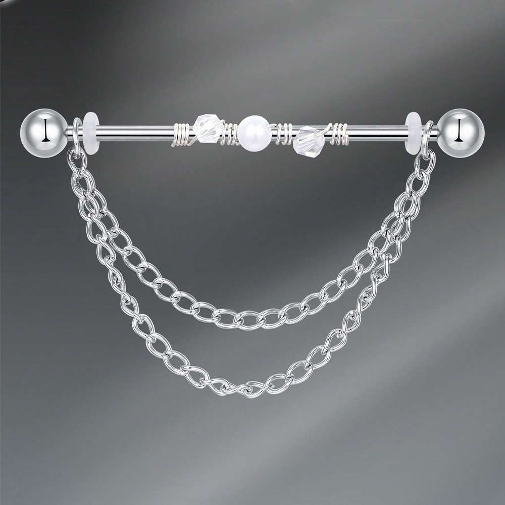 14G Industrial Barbell Cartila - Body Jewelry Barbell ulasan dan harga