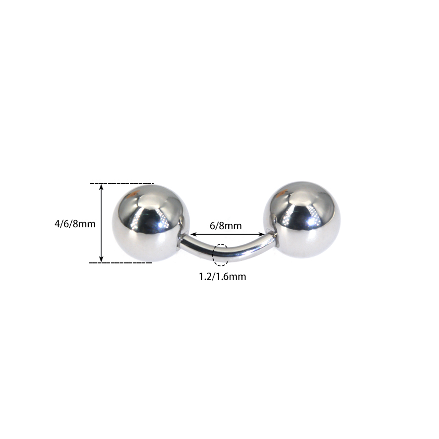 1Pc 316L Surgical Steel Curved - Body Jewelry Vch ulasan dan harga
