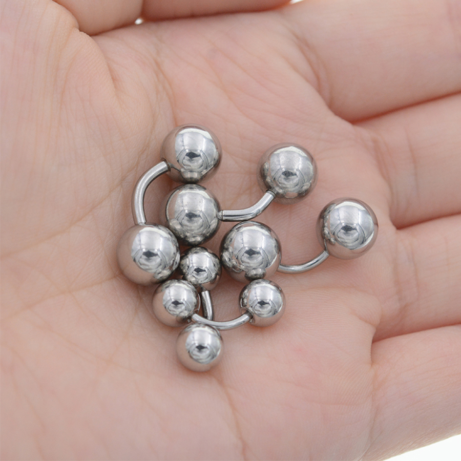 1Pc 316L Surgical Steel Curved - Body Jewelry Vch ulasan dan harga