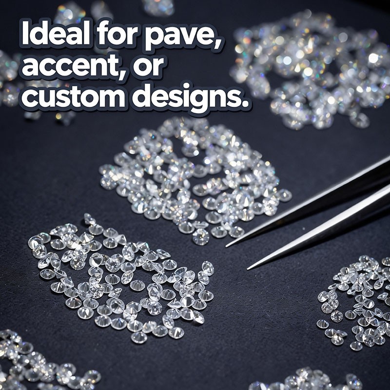 Loose Round Lab Grown Diamonds - Body Jewelry Vch ulasan dan harga