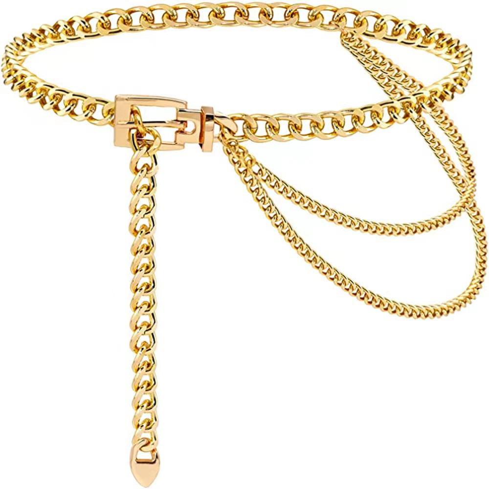 Punk Waist Chain Metal Belt La - Body Jewelry Helix ulasan dan harga