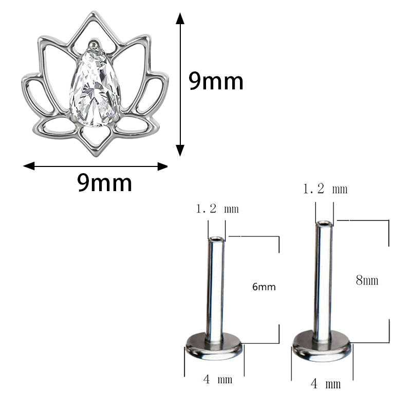 ASTM F136 Titanium Ear PIERC B - Body Jewelry Factory ulasan dan harga